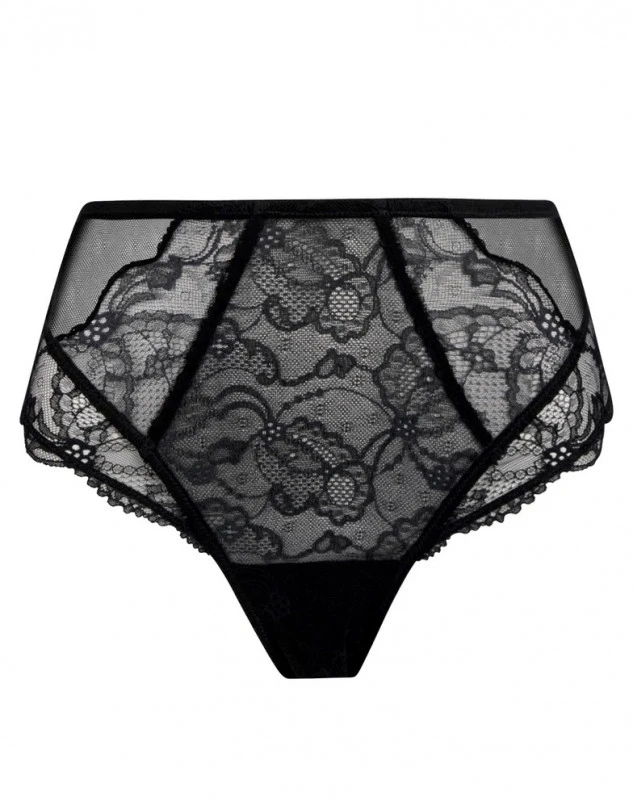 Slip Taille Haute Lise Charmel Féérie Couture (Noir) 3 Slip Taille Haute Lise Charmel Féérie Couture (Noir) – Image 3