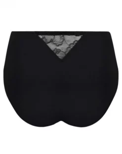 Slip Taille Haute Lise Charmel Féérie Couture (Noir) 7 Slip Taille Haute Lise Charmel Féérie Couture (Noir) -Sous-vetement Soldes Boutique slip taille haute lise charmel feerie couture noir 3