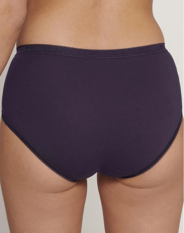 Slips Basic + Midi (Lot De 4) Sloggi (Blanc/Nightfall/Blueberry/Gris) 3 Slips Basic + Midi (Lot De 4) Sloggi (Blanc/Nightfall/Blueberry/Gris) – Image 3