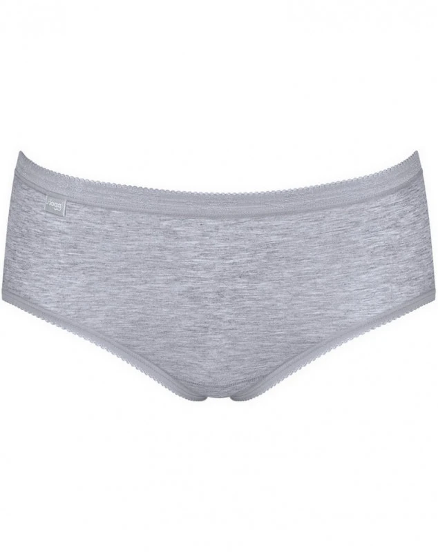 Slips Basic + Midi (Lot De 4) Sloggi (Blanc/Nightfall/Blueberry/Gris) 5 Slips Basic + Midi (Lot De 4) Sloggi (Blanc/Nightfall/Blueberry/Gris) – Image 5