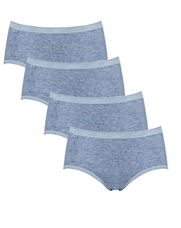 Sloggi Slips Midi Basic + (Lot De 4) (Gris) 5 Sloggi Slips Midi Basic + (Lot De 4) (Gris) – Image 5