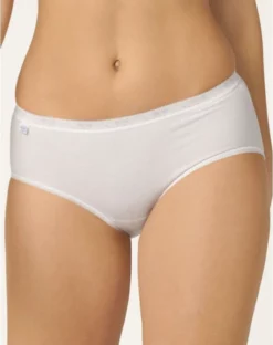 Slips Midi Basic + Sloggi (Lot De 4) 8 Slips Midi Basic + Sloggi (Lot De 4) -Sous-vetement Soldes Boutique slips midi basic sloggi lot de 4 2