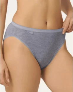 Slips Taï Basic + Sloggi (Lot De 4) (Gris) -Sous-vetement Soldes Boutique slips tai basic sloggi lot de 4 gris 2