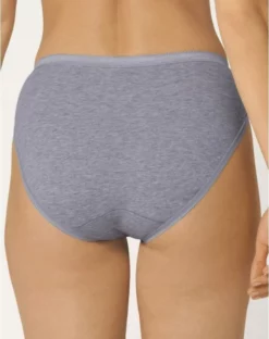 Slips Taï Basic + Sloggi (Lot De 4) (Gris) -Sous-vetement Soldes Boutique slips tai basic sloggi lot de 4 gris 3
