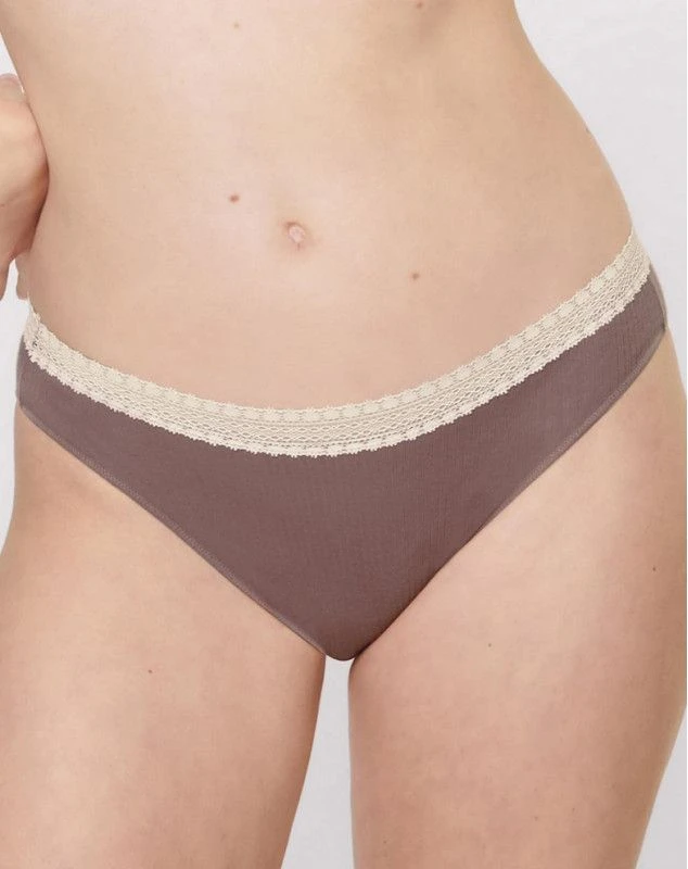 Slips Taï (Lot De 2) Coton Bio Sloggi GO Ribbed (Angora) 2 Slips Taï (Lot De 2) Coton Bio Sloggi GO Ribbed (Angora) – Image 2