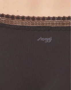 Slips Tai (Lot De 2) Coton Bio Sloggi GO Ribbed (Noir) 9 Slips Tai (Lot De 2) Coton Bio Sloggi GO Ribbed (Noir) -Sous-vetement Soldes Boutique slips tai lot de 2 coton bio sloggi go ribbed noir 3