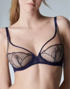 Sous-vetement Soldes Boutique 46 Simone Perele Soutien-gorge Armatures Plunge Simone Pérèle Reflet (Minuit)