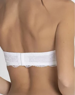 Soutien-gorge Bandeau à Bretelles Amovibles Lise Charmel Féérie Couture (Blanc) -Sous-vetement Soldes Boutique soutien gorge bandeau a bretelles amovibles lise charmel feerie couture blanc 4