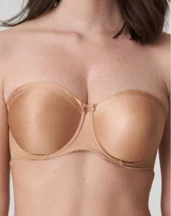 Soutien-gorge Bandeau Prima Donna Satin (Cognac)