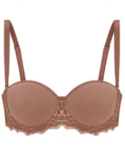 Simone Perele Soutien-gorge Bandeau Simone Pérèle Caresse (Brun Coco) -Sous-vetement Soldes Boutique soutien gorge bandeau simone perele caresse brun coco 2