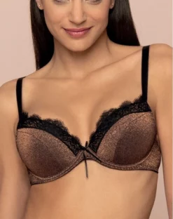Soutien-gorge Coque Confort Antigel Disco Dentelle (Cuivre Disco)