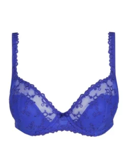 Soutien-gorge Coque Corbeille Plunge Marie Jo Nellie (Electric Blue) -Sous-vetement Soldes Boutique soutien gorge coque corbeille plunge marie jo nellie electric blue 4