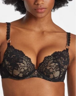 Soutien-gorge Coque Plunge Aubade Night Bird (Black Queen)