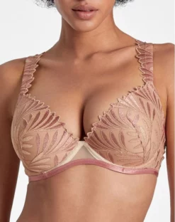 Soutien-gorge Coque Plunge Aubade Sensory Illusion (Silk Rose)