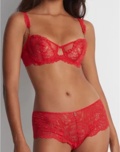Soutien-gorge Corbeille Aubade Flowermania (Rouge Floral) 9 Soutien-gorge Corbeille Aubade Flowermania (Rouge Floral) -Sous-vetement Soldes Boutique soutien gorge corbeille aubade flowermania rouge floral 3