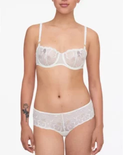 Soutien-gorge Corbeille Balconnet Chantelle Fleurs (Ivoire Doré) -Sous-vetement Soldes Boutique soutien gorge corbeille balconnet chantelle fleurs ivoire dore 2