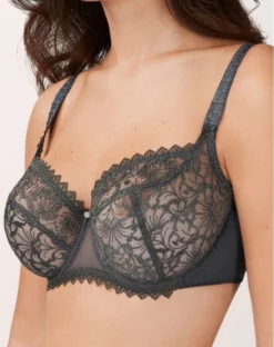 Soutien-gorge Corbeille Empreinte Joséphine (Fusain) -Sous-vetement Soldes Boutique soutien gorge corbeille empreinte josephine fusain 2