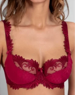Soutien-gorge Corbeille En Maille Empreinte Thalia (Sangria)
