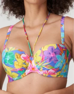 Soutien-gorge De Bain Coque Bandeau Prima Donna Swim Sazan (Blue Bloom)