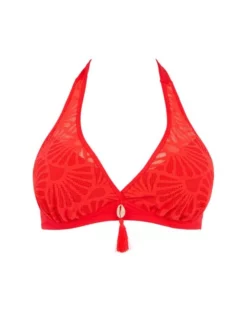 Soutien-gorge De Bain Triangle Armatures Antigel La Muse Dentelle (Corail Fluo)