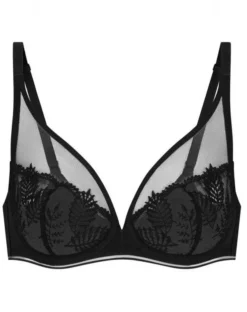 Simone Perele Soutien-gorge Décolleté Plongeant Simone Pérèle Bloom (Noir) -Sous-vetement Soldes Boutique soutien gorge decollete plongeant simone perele bloom noir 3