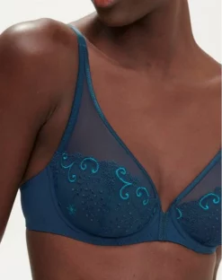 Simone Perele Soutien-gorge Décolleté Plongeant Simone Pérèle Délice (Bleu Prestige) -Sous-vetement Soldes Boutique soutien gorge decollete plongeant simone perele delice bleu prestige 2
