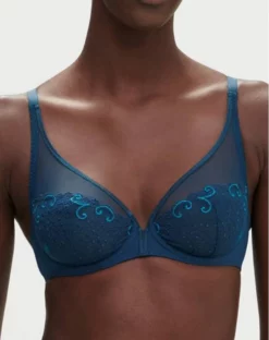 Simone Perele Soutien-gorge Décolleté Plongeant Simone Pérèle Délice (Bleu Prestige)