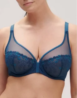 Simone Perele Soutien-gorge Décolleté Plongeant Simone Pérèle Délice (Bleu Prestige) -Sous-vetement Soldes Boutique soutien gorge decollete plongeant simone perele delice bleu prestige 3