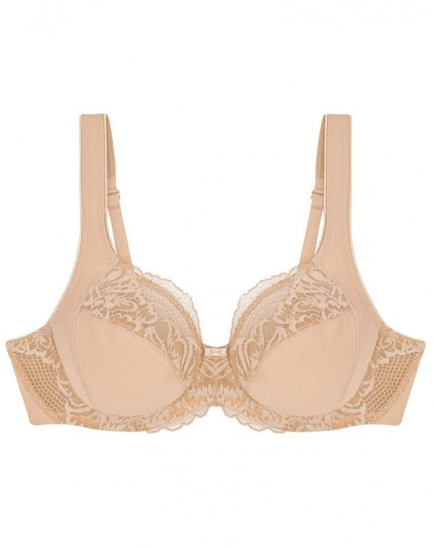 Soutien-gorge Emboîtant Bien-être Triumph Modern Lace+Cotton (Beige) 3 Soutien-gorge Emboîtant Bien-être Triumph Modern Lace+Cotton (Beige) – Image 3