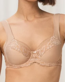 Soutien-gorge Emboîtant Bien-être Triumph Modern Lace+Cotton (Beige)