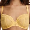 Soutien-gorge Emboîtant Chantelle Fleurs (Jaune Soleil)