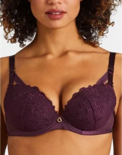 Soutien-gorge Plunge Coque Aubade Femme Passion (Wineberry) -Sous-vetement Soldes Boutique soutien gorge plunge coque aubade femme passion wineberry 3