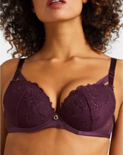 Soutien-gorge Plunge Coque Aubade Femme Passion (Wineberry) -Sous-vetement Soldes Boutique soutien gorge plunge coque aubade femme passion wineberry 4