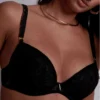 Soutien-gorge Plunge Coussinet Aubade Coeur à Corps (Noir)
