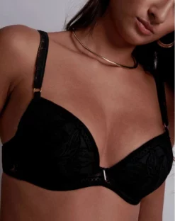 Soutien-gorge Plunge Coussinet Aubade Coeur à Corps (Noir)