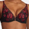 Soutien-gorge Plunge Foulard Aubade Mélodie D'été (Black Cherry)