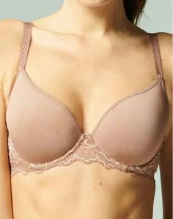Simone Perele Soutien-gorge Plunge Spacer Simone Pérèle Caresse (Brun Coco)
