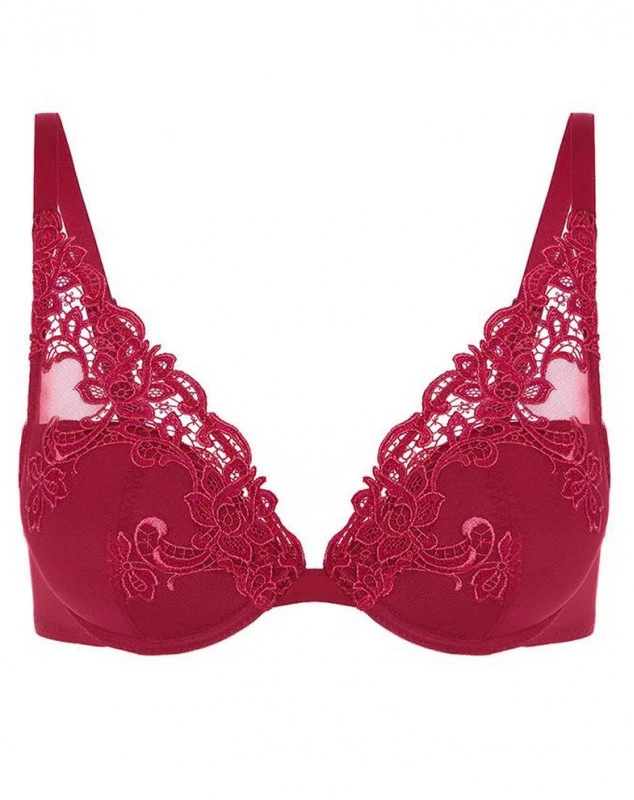 Simone Perele Soutien-gorge Push-up Plunge Simone Pérèle Saga (Lipstick) 3 Simone Perele Soutien-gorge Push-up Plunge Simone Pérèle Saga (Lipstick) – Image 3