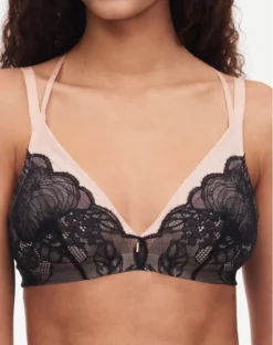Soutien-gorge Sans Armature Chantelle Midnight Flowers (Noir)