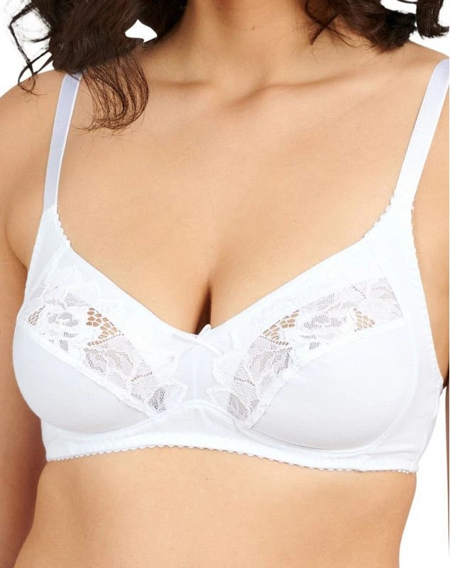 Soutien-gorge Sans Armature Coton Plus Sans Complexe Coton D'arum (Blanc) 3 Soutien-gorge Sans Armature Coton Plus Sans Complexe Coton D'arum (Blanc) – Image 3