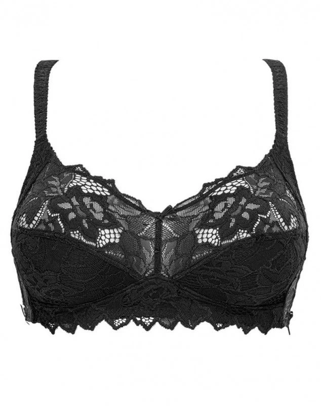 Soutien-gorge Sans Armature Dentelle Plus Sans Complexe Coton D'arum (Noir) 2 Soutien-gorge Sans Armature Dentelle Plus Sans Complexe Coton D'arum (Noir) – Image 2