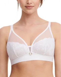 Soutien-gorge Sans Armature Maintien Chantelle Graphic Support (Blanc)