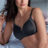 Soutien-gorge Sans Armature Rosa Faia Fleur (Anthracite)