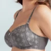 Soutien-gorge Sans Armature Rosa Faia Mila (Gris Titane)
