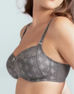 Soutien-gorge Sans Armature Rosa Faia Mila (Gris Titane)