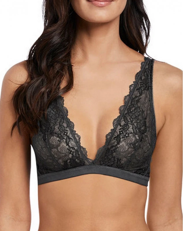 Soutien-gorge Sans Armature Wacoal Lace Perfection (Charcoal) 1 Soutien-gorge Sans Armature Wacoal Lace Perfection (Charcoal)