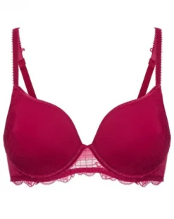 Simone Perele Soutien-gorge Spacer Plunge Simone Pérèle Rêve (Cranberry) -Sous-vetement Soldes Boutique soutien gorge spacer plunge simone perele reve cranberry 2