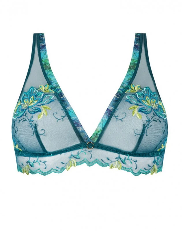 Soutien-gorge Triangle Lise Charmel Grâce Aquatique (Floral Aqua) 2 Soutien-gorge Triangle Lise Charmel Grâce Aquatique (Floral Aqua) – Image 2