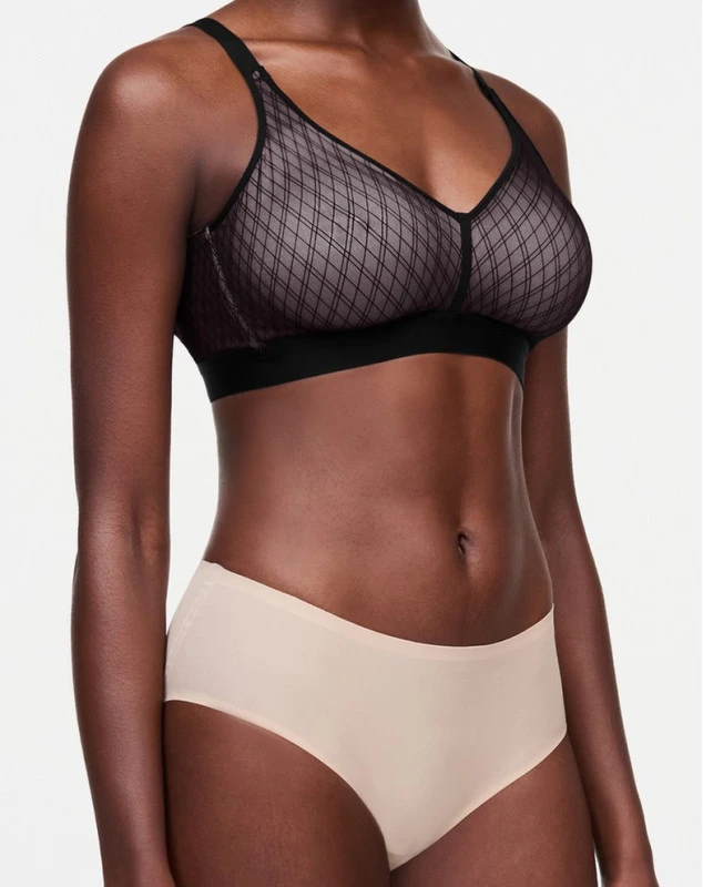 Soutien-gorge Triangle Sans Armature Chantelle Smooth Lines (Noir/Beige) 3 Soutien-gorge Triangle Sans Armature Chantelle Smooth Lines (Noir/Beige) – Image 3