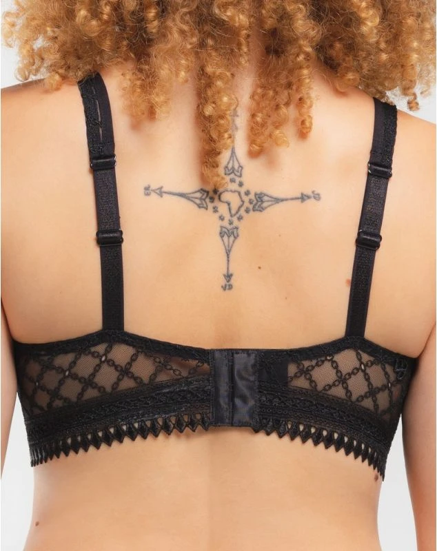 Soutien-gorge Triangle Sans Armature Louisa Bracq Paco (Noir) 2 Soutien-gorge Triangle Sans Armature Louisa Bracq Paco (Noir) – Image 2